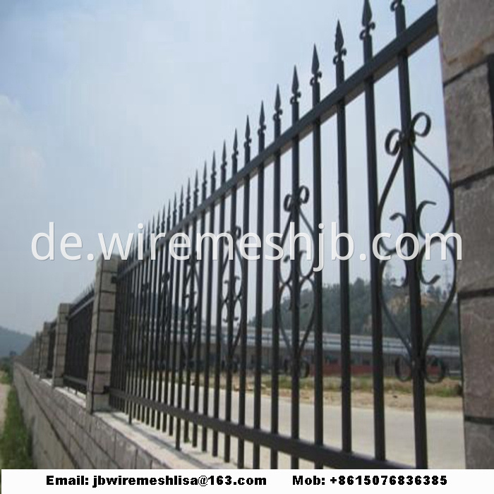 Powder Coated Zinc Steel Fence Panels